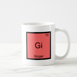 Gi - Ginger Funny Chemistry Inslag Symbol T-Shirt Kaffemugg