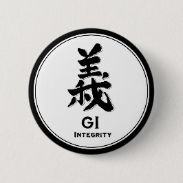 GI-integritetsbushido dygd samurai kanji Knapp