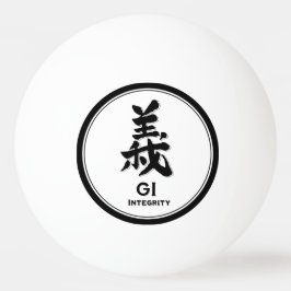 GI-integritetsbushido dygden samurai kanji tatueri Pingisboll