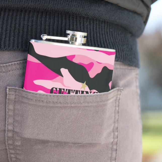 GI Jane Militärisk Kamouflage Brud Att Vara Fickplunta (In Situ)