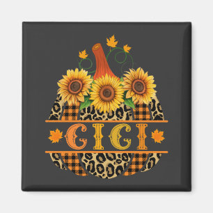 Gi Pumpkin Leopard Skriv ut solros Buffalo Play Magnet