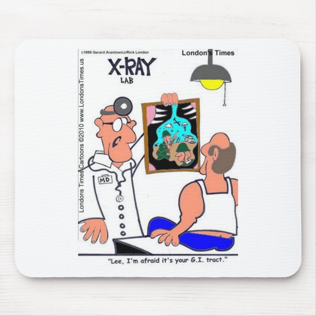 GI Tract Funny Gastrointestinal medicinska Tees-gå Musmatta (Framsidan)