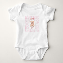 Gia | Anpassad Rosa Teddybjörn Nurseriesmyckning T Shirt