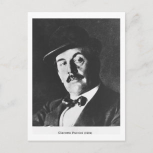 Giacomo Puccini (1858-1924) 1924 (fotolitho) (b/w) Vykort