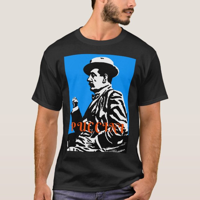 Giacomo Puccini (1858 1924) Digitaliserat T Shirt (Framsida)