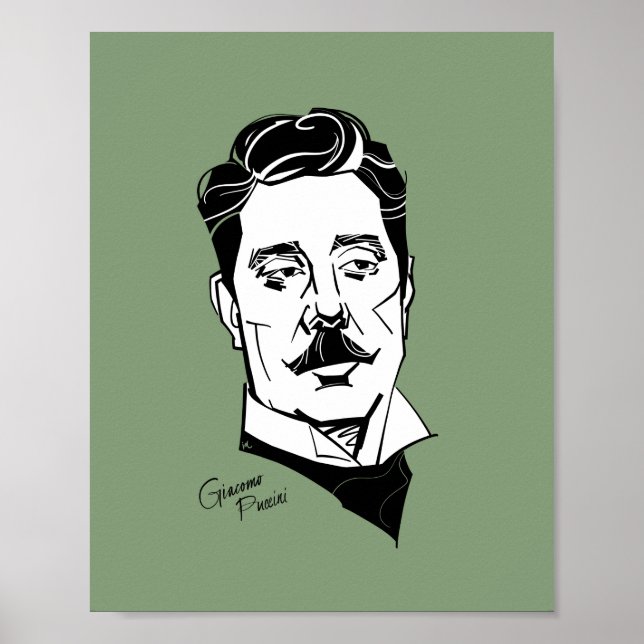 Giacomo Puccini Poster (Framsidan)