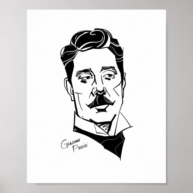 Giacomo Puccini Poster (Framsidan)
