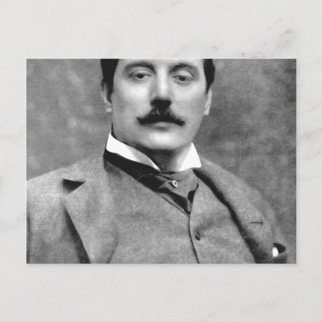 Giacomo Puccini Vykort (Framsida)