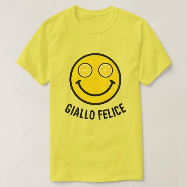 Giallo Felice T Shirt (Design framsida)