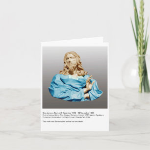 Gian Lorenzo Bernini Bust av Kristus 1679 Anteckningskort