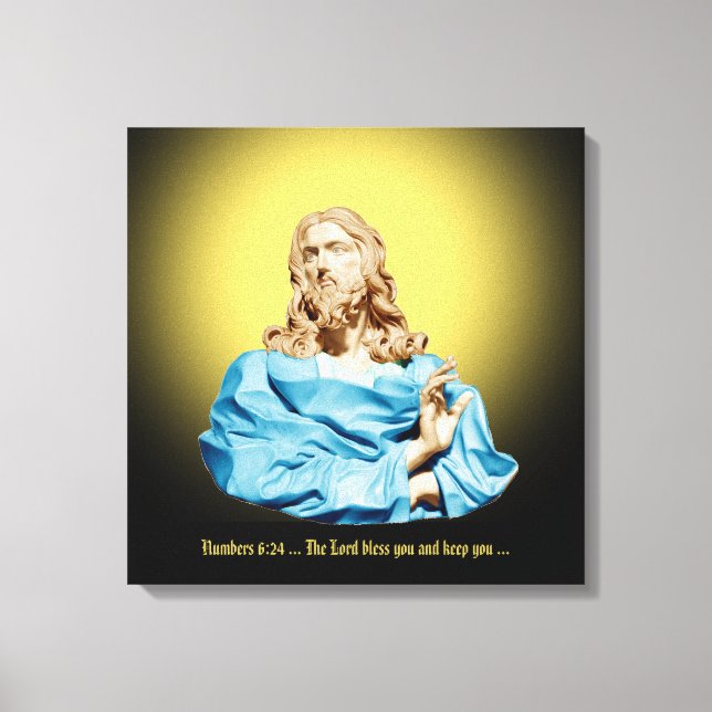 Gian Lorenzo Bernini Bust av Kristus 1679 Canvastryck (Framsida)