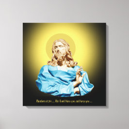 Gian Lorenzo Bernini Bust av Kristus 1679 Canvastryck