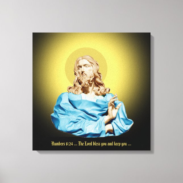 Gian Lorenzo Bernini Bust av Kristus 1679 Canvastryck (Framsida)