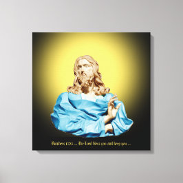 Gian Lorenzo Bernini Bust av Kristus 1679 Canvastryck