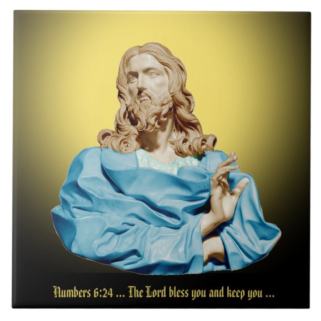 Gian Lorenzo Bernini Bust av Kristus 1679 Kakelplatta (Framsidan)