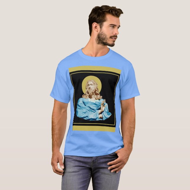 Gian Lorenzo Bernini Bust of Jesus 1679 T-Shirt (Hel framsida)