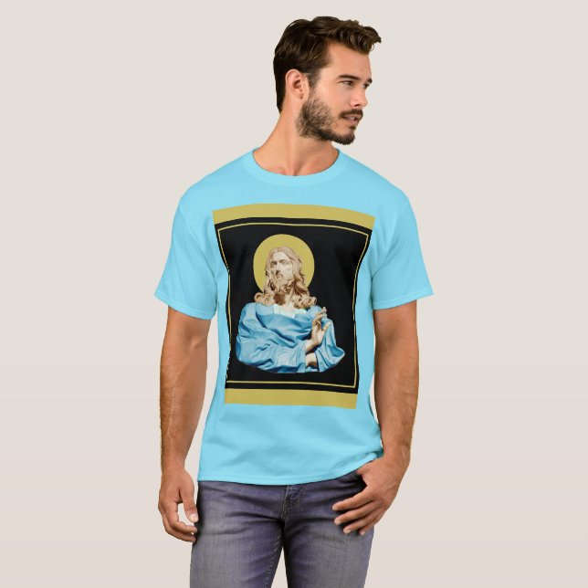 Gian Lorenzo Bernini Bust of Jesus 1679 T-Shirt (Hel framsida)