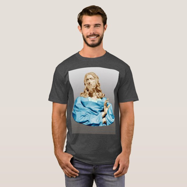 Gian Lorenzo Bernini Bust of Jesus 1679 T-Shirt (Hel framsida)