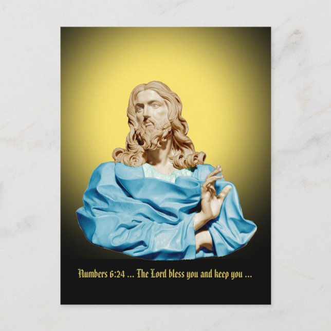 Gian Lorenzo Bernini byst av Kristus 1679 Vykort (Framsida)