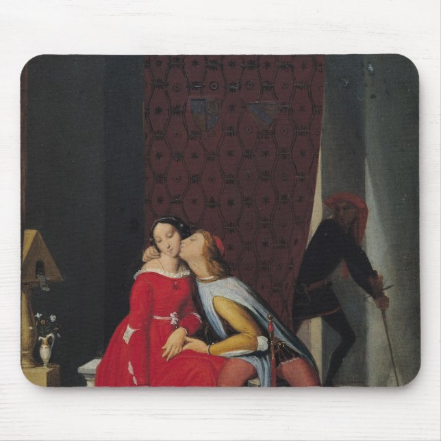 Gianciotto upptäcker Paolo och Francesca, 1814 Musmatta (Framsidan)