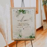 GIANNA Etherial Greenery Möhippa Välkommen Poster<br><div class="desc">Den här möhippan välkomsttecken har en vintage med vattenfärgsbakgrund,  boho grey och ett elegant calligraphy-skript. Denna välkomna poster är perfekt för möhippa brunch i trädgården eller andra speciella händelser.</div>