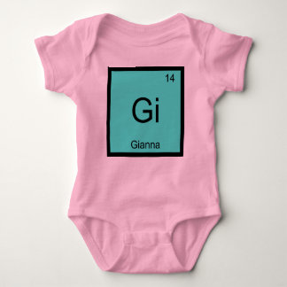 Gianna Namn kemi Inslag Periodic Bord T Shirt