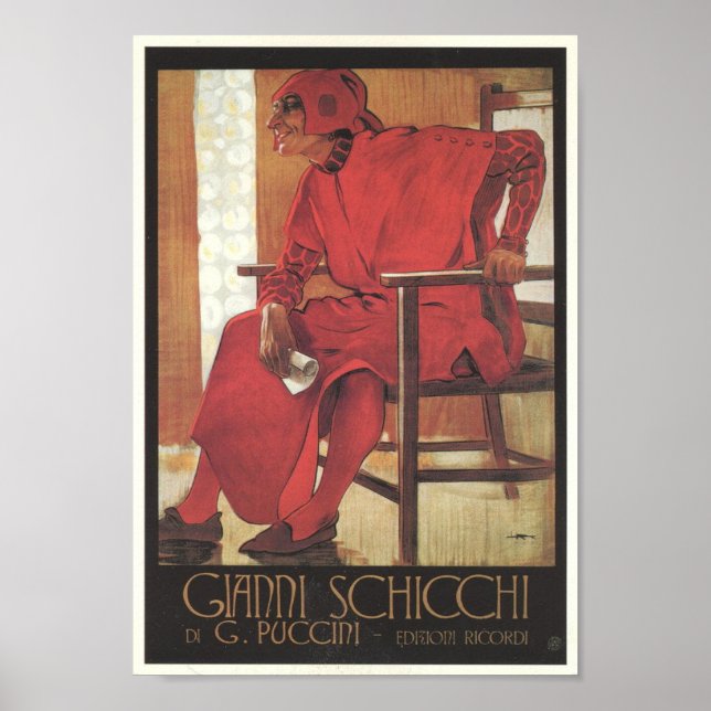 Gianni Schicchi Opera Poster (Framsidan)
