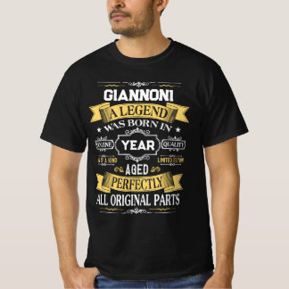 GIANNONI En legend föddes år T Shirt