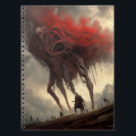 Giant Alien Walking Science fiction Horror Art Anteckningsbok<br><div class="desc">Fantasy Art products by The Lunarium.</div>