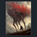 Giant Alien Walking Science fiction Horror Art Anteckningsbok<br><div class="desc">Fantasy Art products by The Lunarium.</div>