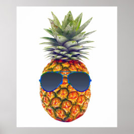 Giant ananas med solglasögon, livsmedel, ZSSG Poster