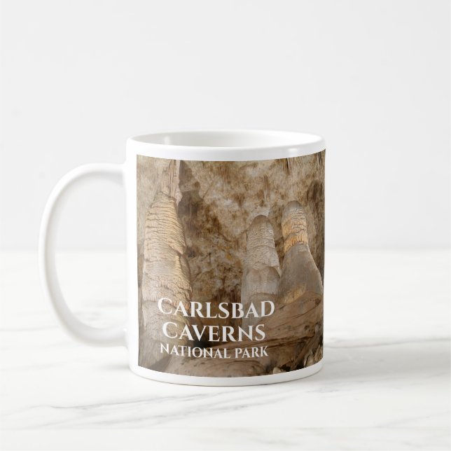 Giant and Twin Domes, Carlsbad Caverns, NP Kaffemugg (Vänster)