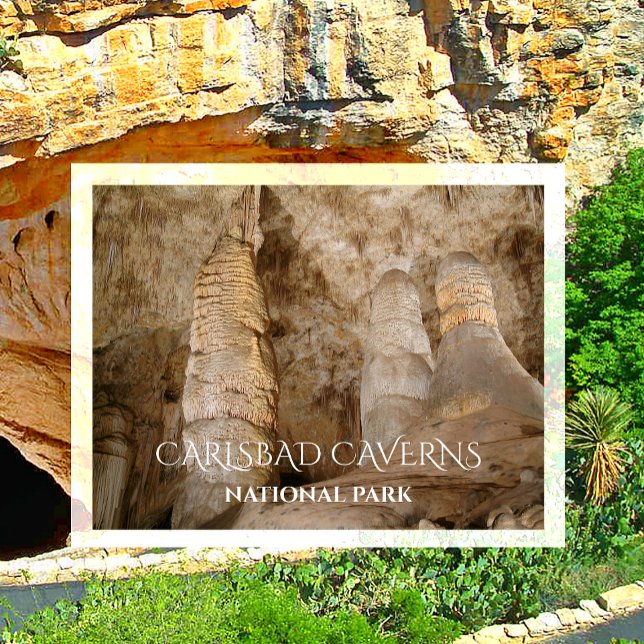Giant and Twin Domes, Carlsbad Caverns NP-vykort Vykort (Skapare uppladdad)