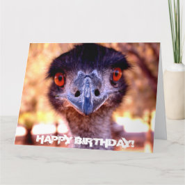 Giant Australian Birthday Card EMU Kort