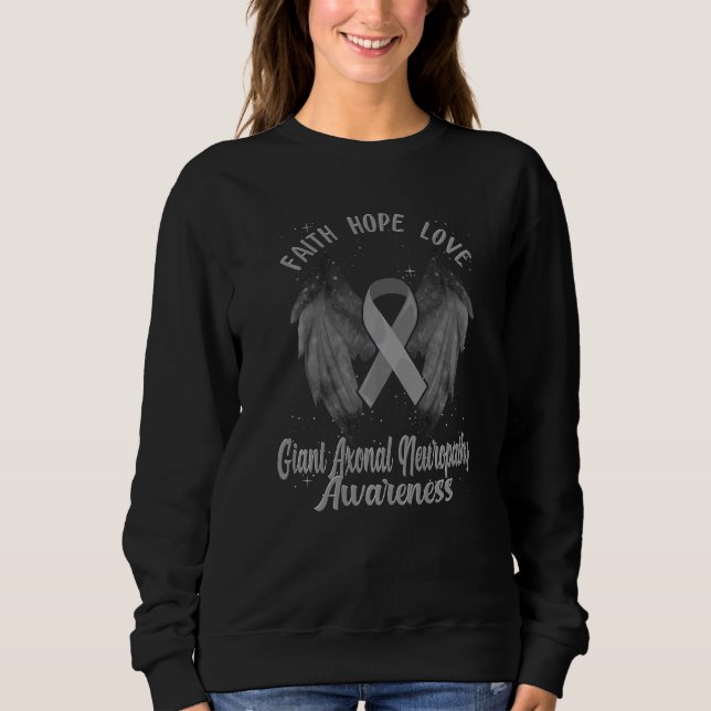 Giant Axonal Neuropathy Awareness Brain Disease Re T Shirt (Framsida)