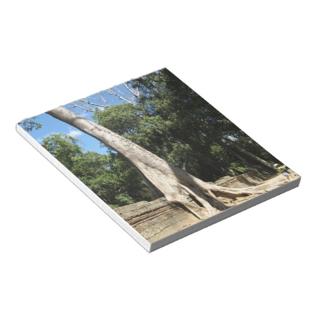 Giant Banyan Träd ... Ta Prohm Temple, Kambodja Anteckningsblock (Vinklad)