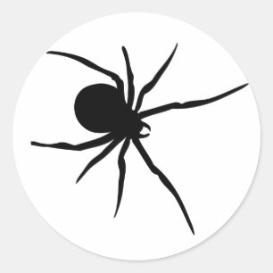 Giant Black Spider Runt Klistermärke