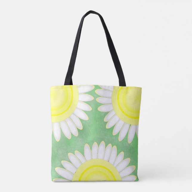 Giant Blommar Tote Bag Tygkasse (Baksida)