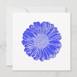 Giant Blue Gerbera Daisy