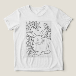 Giant bunny kanin till färg t shirt