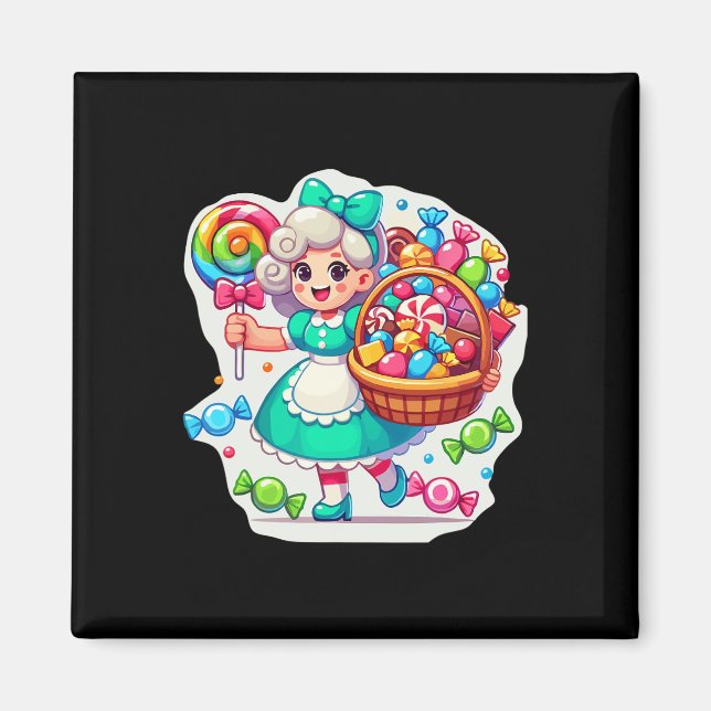 Giant Candy Land Game Crew Candy Land Costumes Adu Magnet (Framsidan)