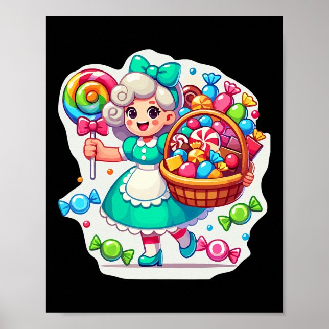 Giant Candy Land Game Crew Candy Land Costumes Adu Poster (Framsidan)