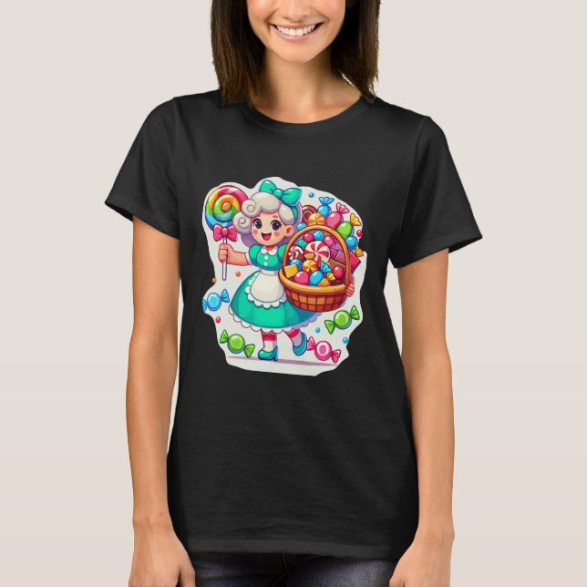Giant Candy Land Game Crew Candy Land Costumes Adu T Shirt (Framsida)