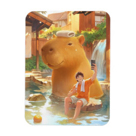 Giant Capybara - Hett Vår Illustration Magnet