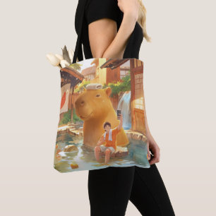 Giant Capybara - Hett Vår Illustration Tygkasse