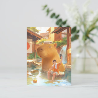 Giant Capybara - Hett Vår Illustration Vykort