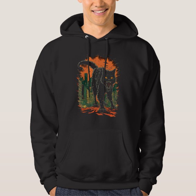 Giant Cat Monster For  Cat Hoodie (Framsida)