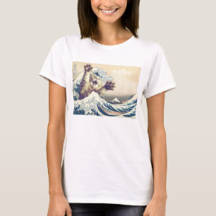 Giant Cat Wave - den Underbara vågen av Kanagawa T Shirt