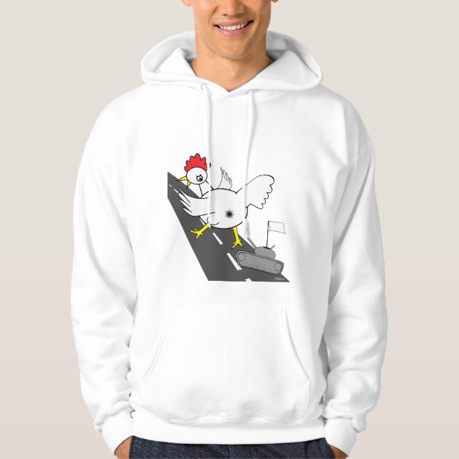 Giant Chicken! Sweatshirt Med Luva (Framsida)