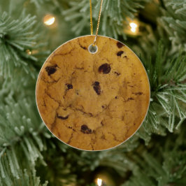 Giant Chocolate Chip Cookie Julgransprydnad Keramik